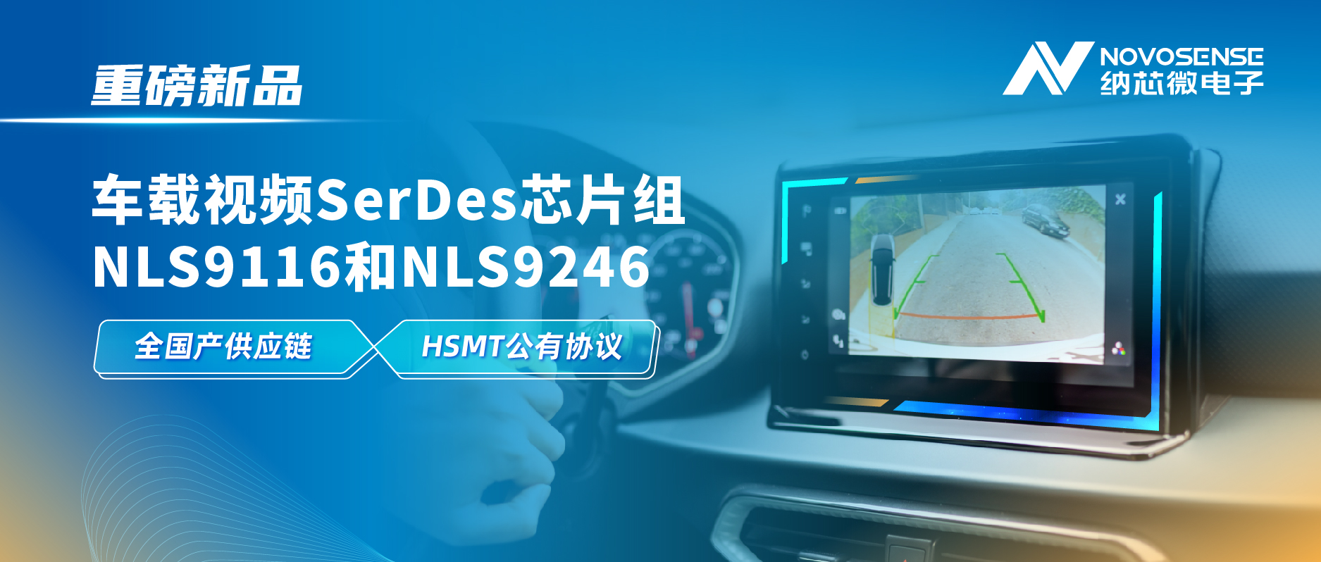 全国产供应链、完成HSMT芯片互联互通测试，fun88官网首页推出车载视频SerDes芯片组NLS9116和NLS9246